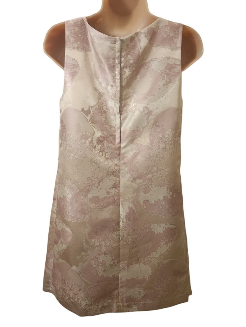 SLATE & WILLOW 'Andy' Pink & Silver Mini Shift Dress - Size XS - Picture 5 of 12